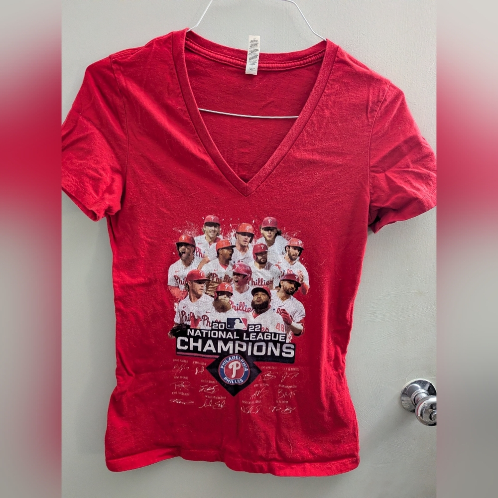 2022 National League Champions Tee Philadelphia Phillies Women's XL EUC